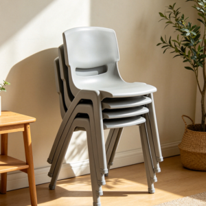 Stackable Polypropylene Dining Chair for Small Spaces